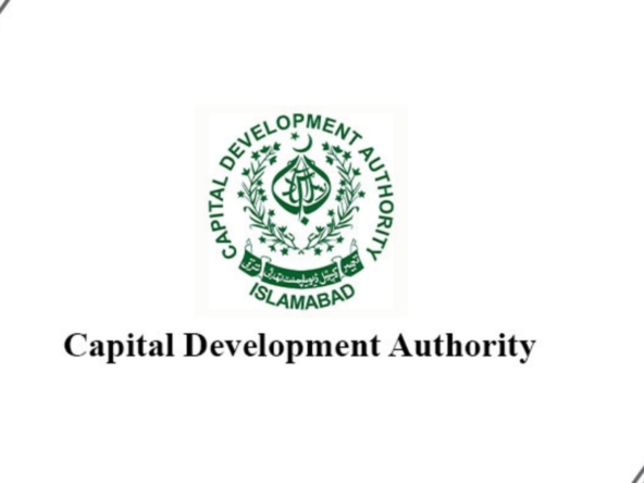 CDA Chairman Muhammad Ali Randhawa and Danish Ambassador Jakob Linulf discussing Islamabad's development and environmental initiatives.